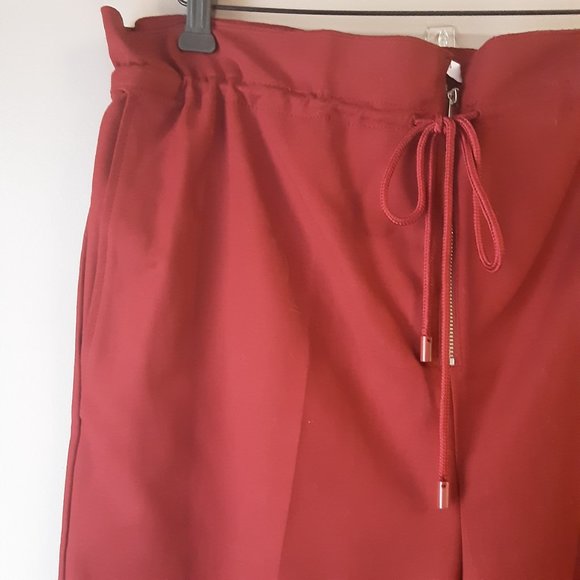 New Mango MNG Suit Women's Cotton Super High Waist Drawstring Oversize Pants, 6 - Picture 5 of 15